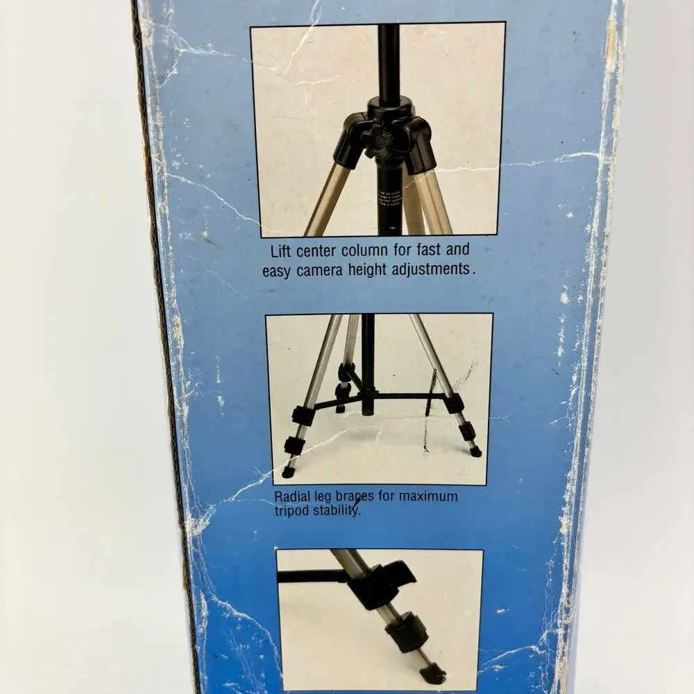 Velbon T-3500 Tripod Deluxe Lightweight Photo Video Camera Original Box